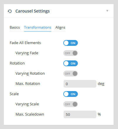 carousel-transformations